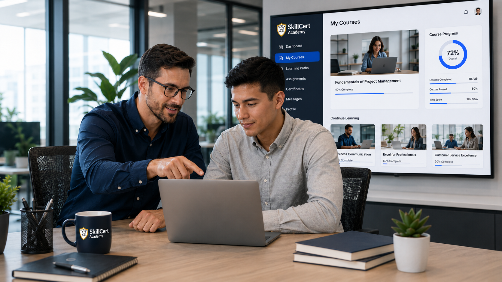 Capacitación e incorporación de empleados en SkillCert