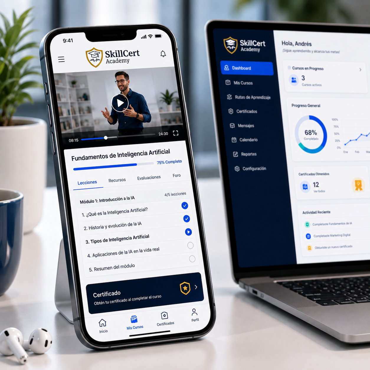 Mobile learning on smartphone